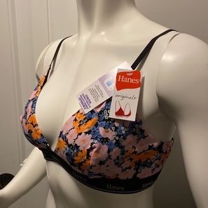Hanes Floral Bralette